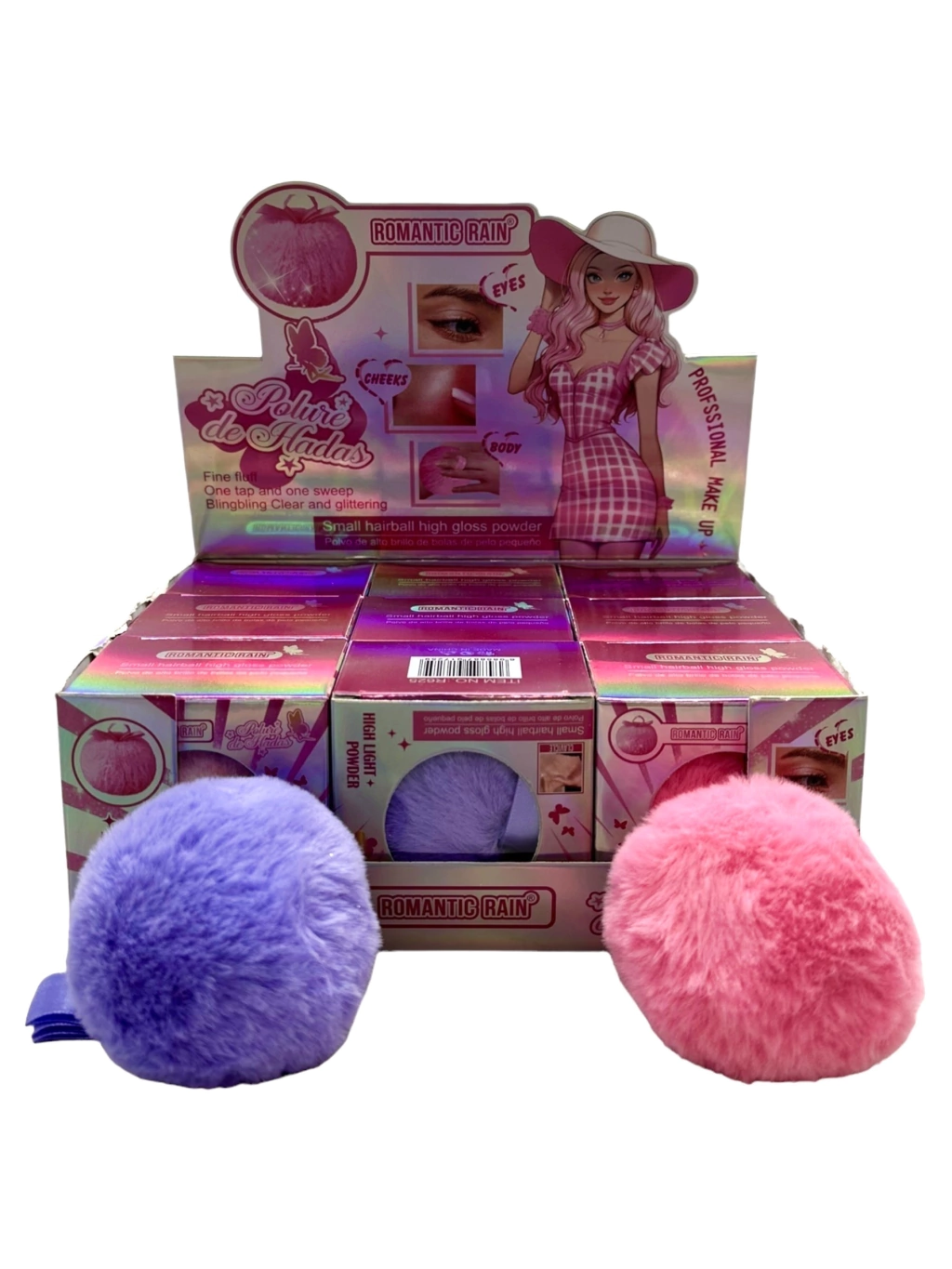 Pompon de polvo iluminador Romantic Rain